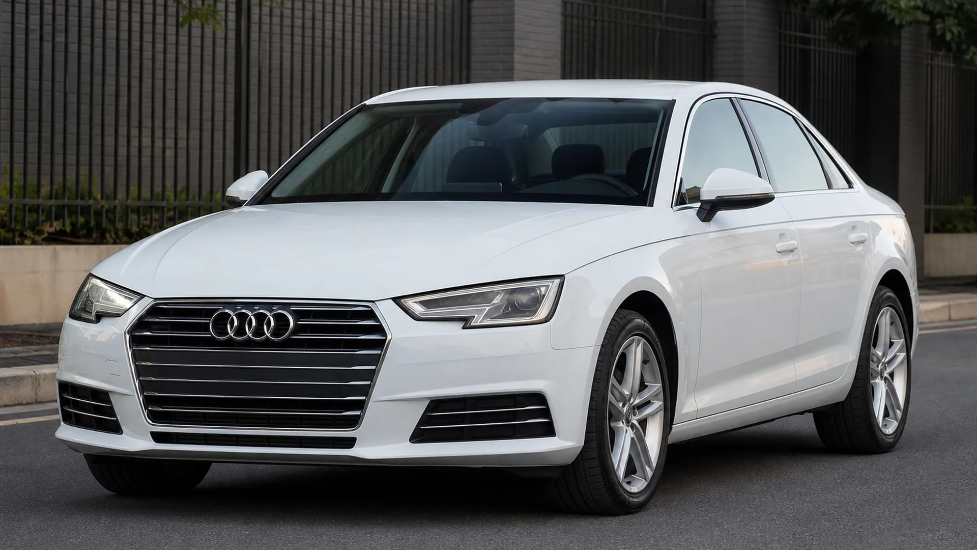 A Audi A4 parked outdoors.