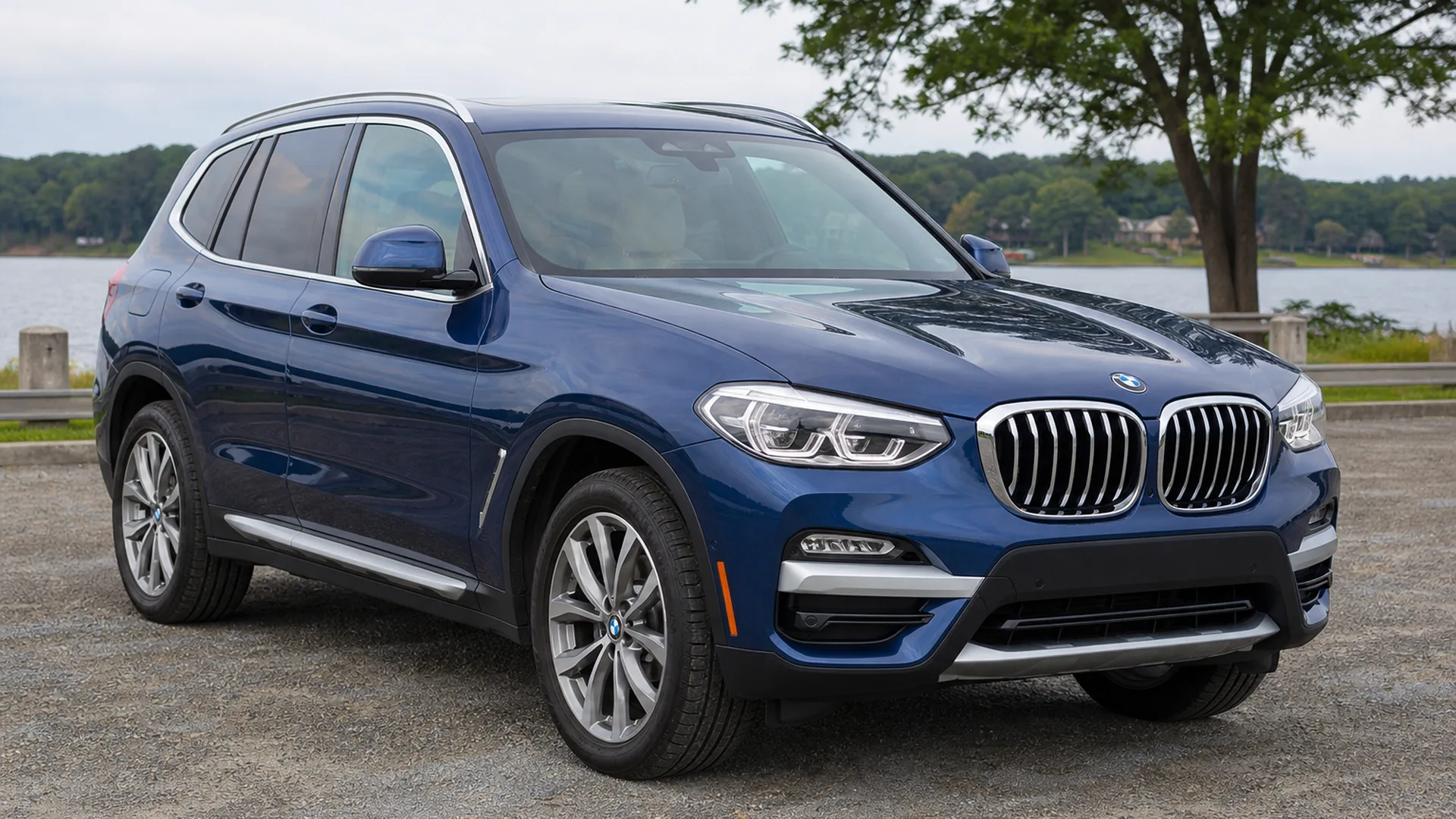A BMW X3 parked outdoors.