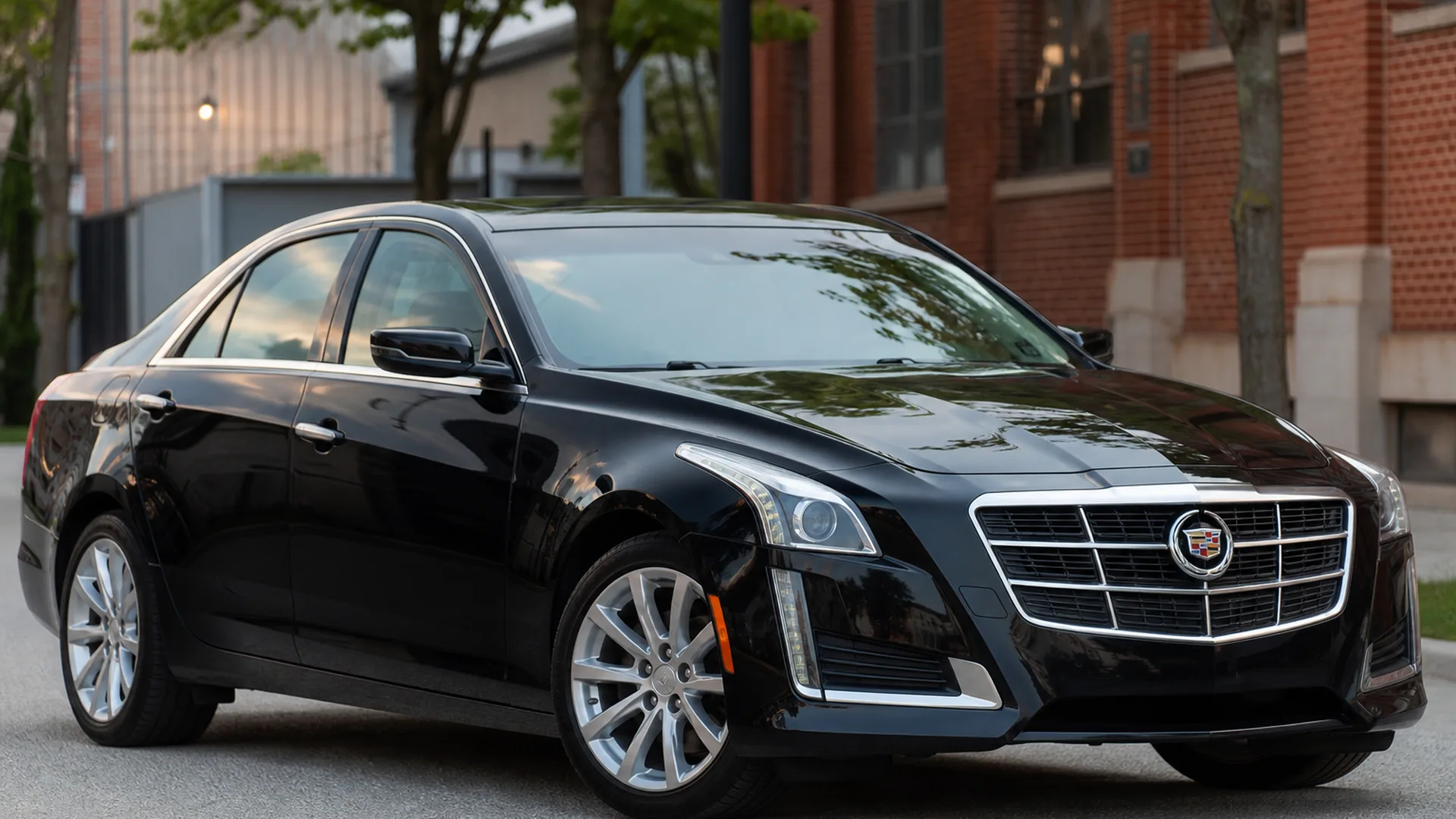A Cadillac CTS parked outdoors.