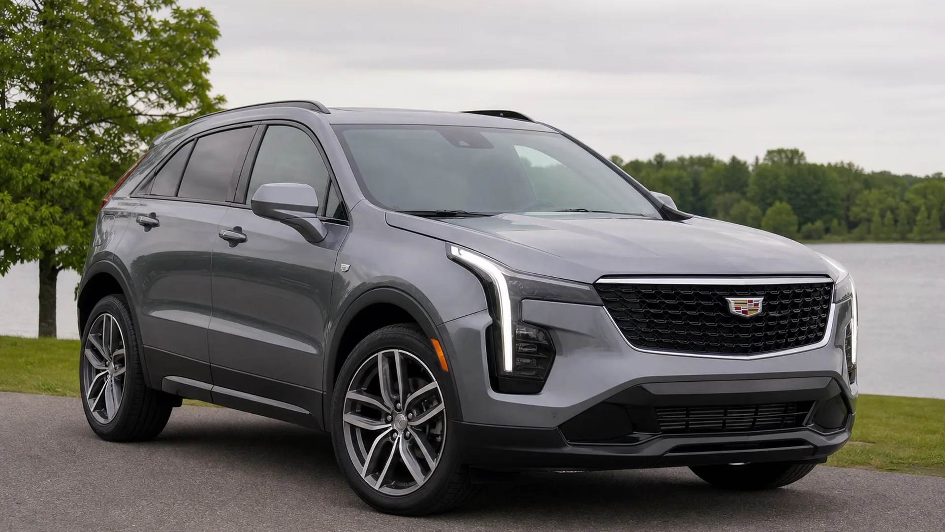 A Cadillac XT4 parked outdoors.