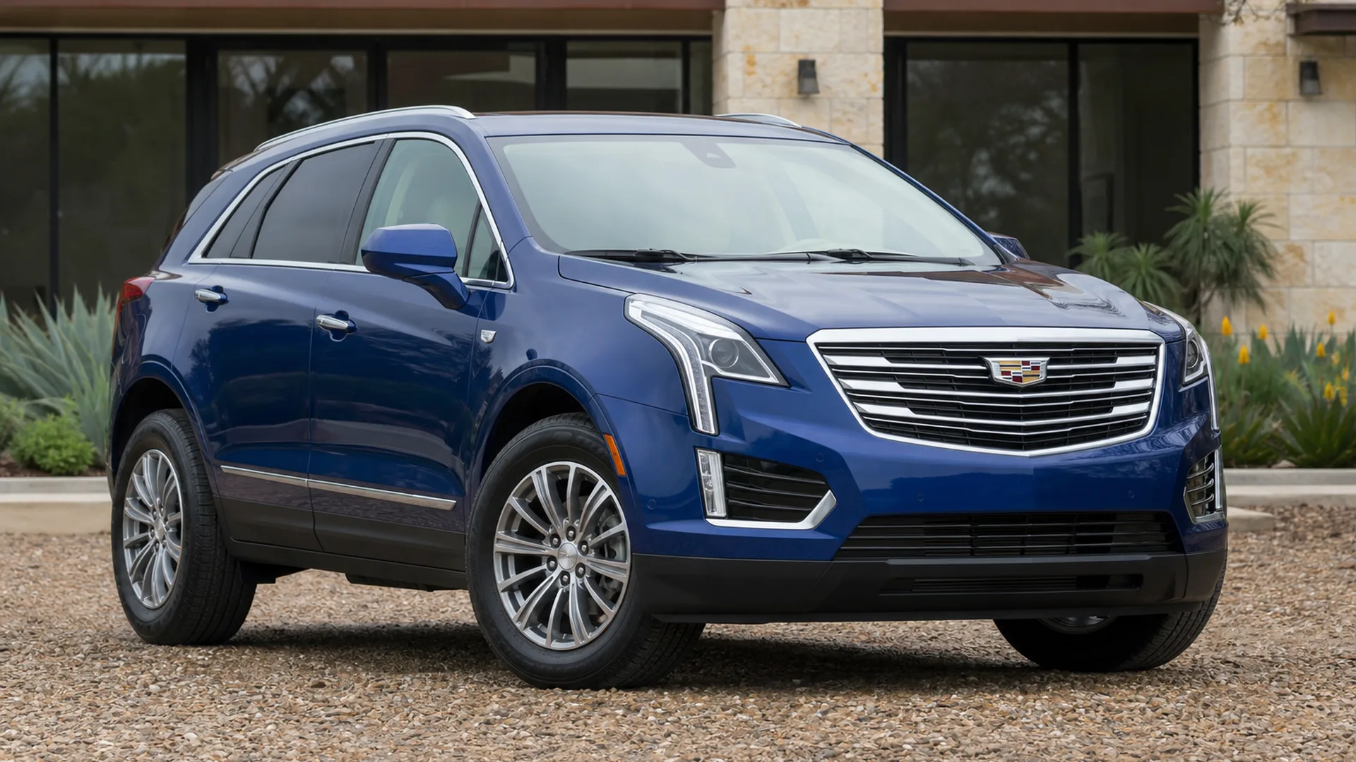 A Cadillac XT5 parked outdoors.