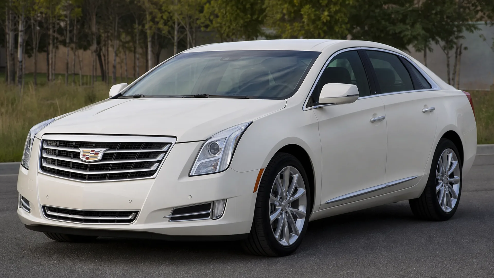 A Cadillac XTS parked outdoors.
