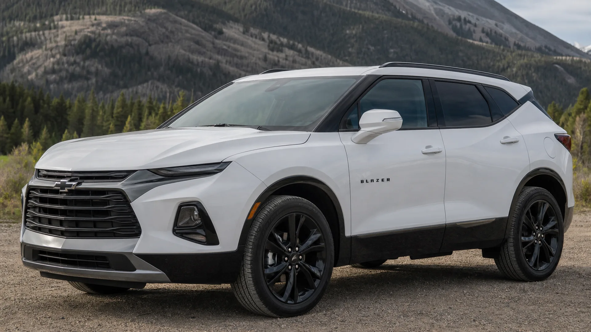 A Chevy Blazer parked outdoors.