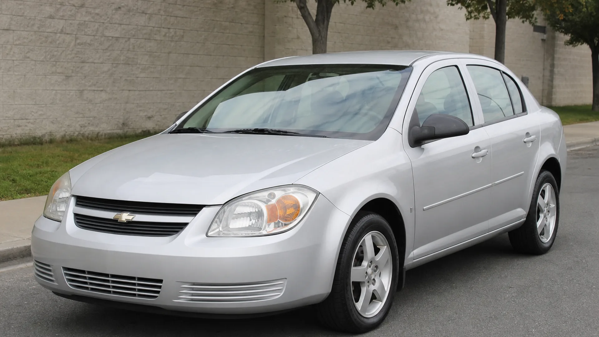 A Chevy Cobalt parked outdoors.