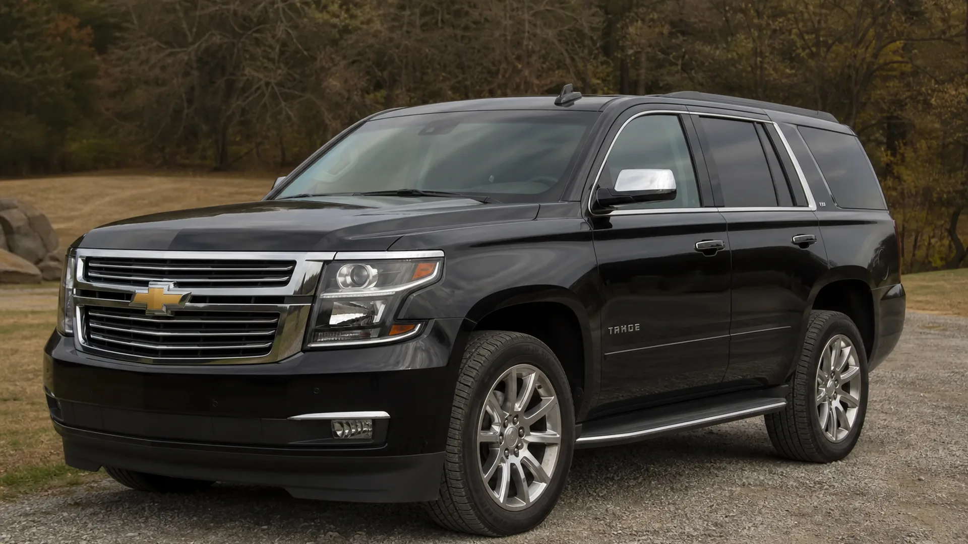 A Chevy Tahoe parked outdoors.