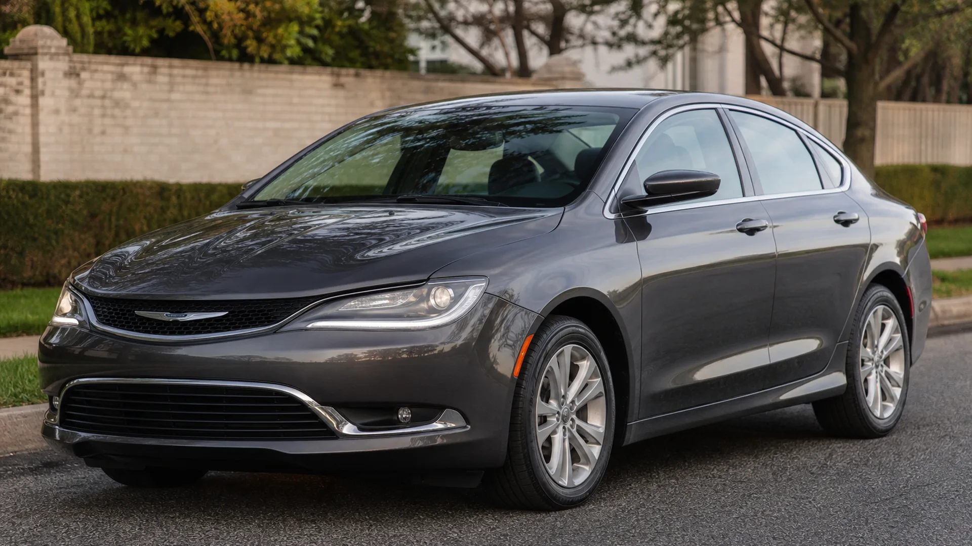A Chrysler 200 parked outdoors.