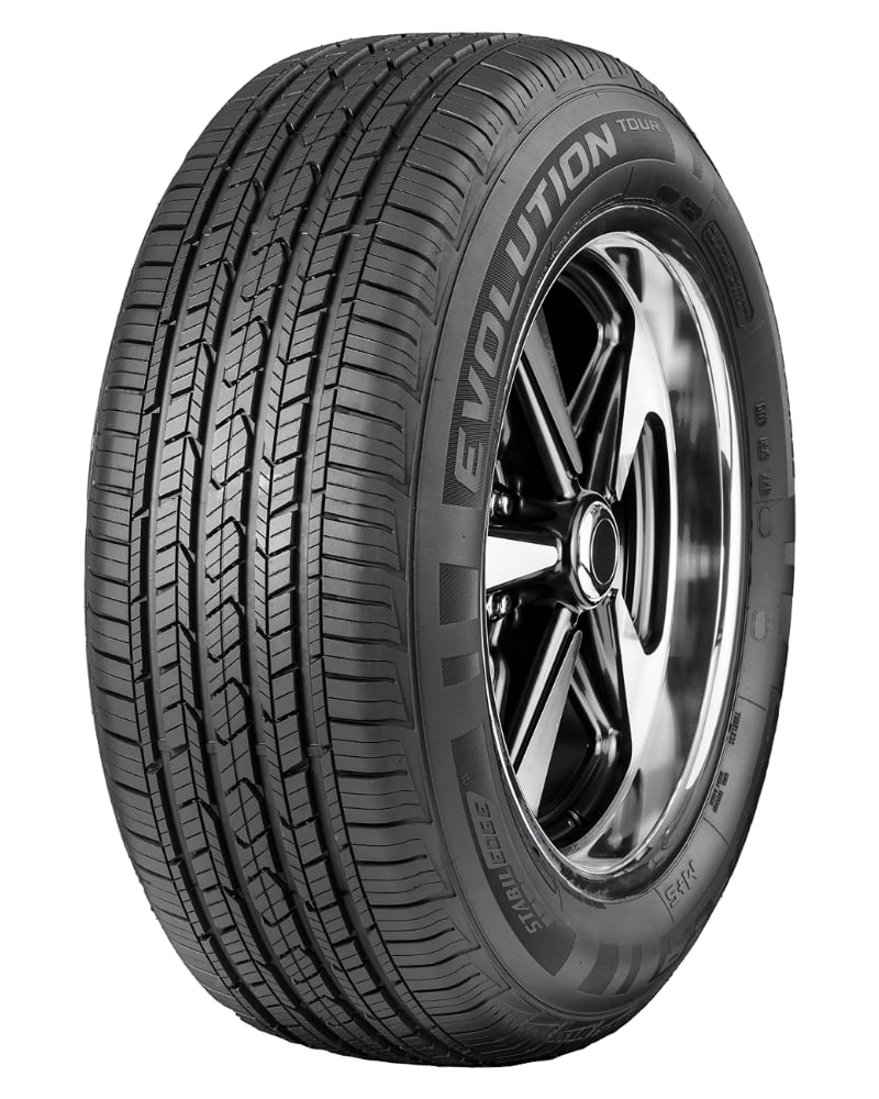 a close up of a tire on a colorful background.