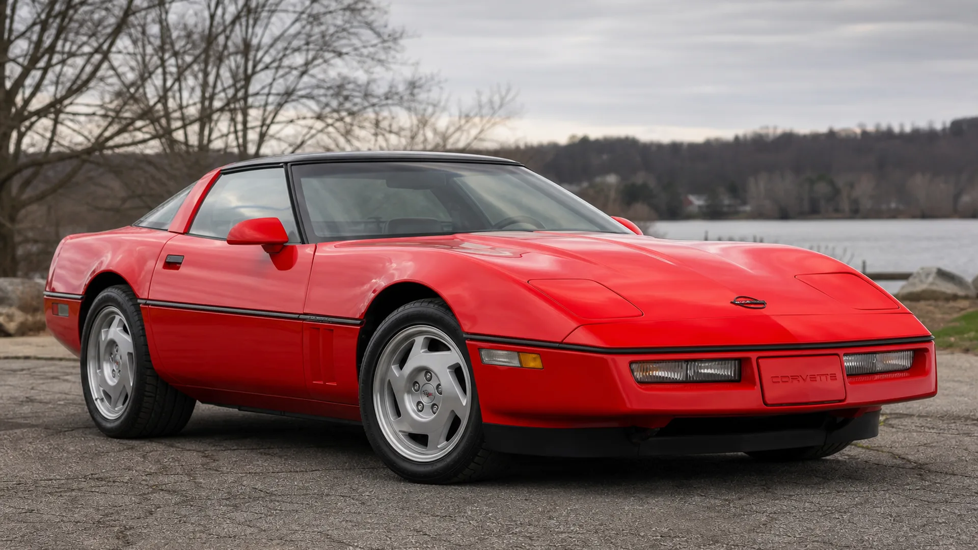 A Corvette C4 parked outdoors.
