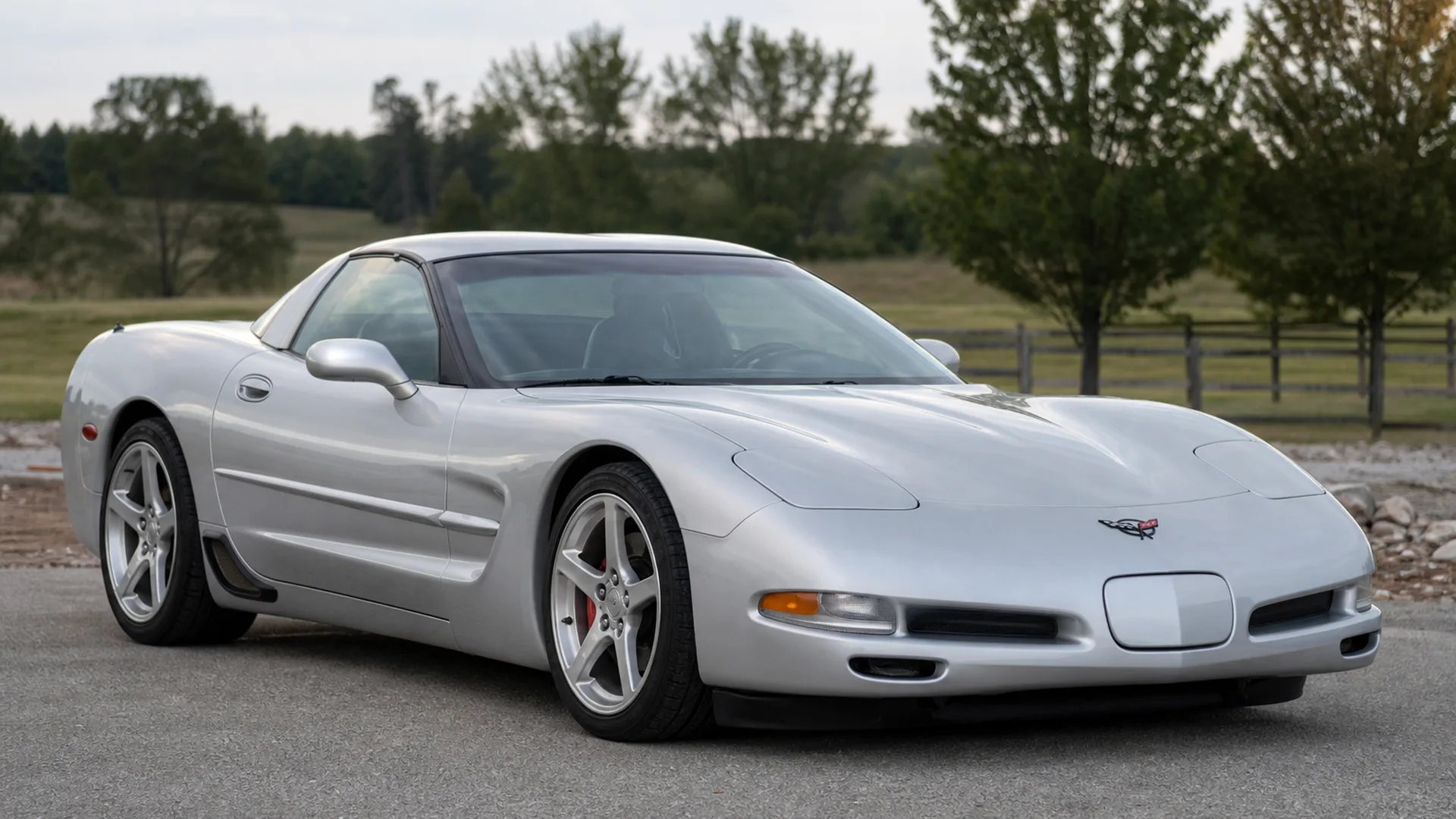A Corvette C5 parked outdoors.