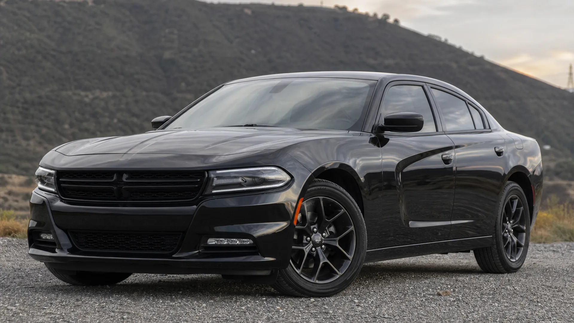 A Dodge Charger parked outdoors.