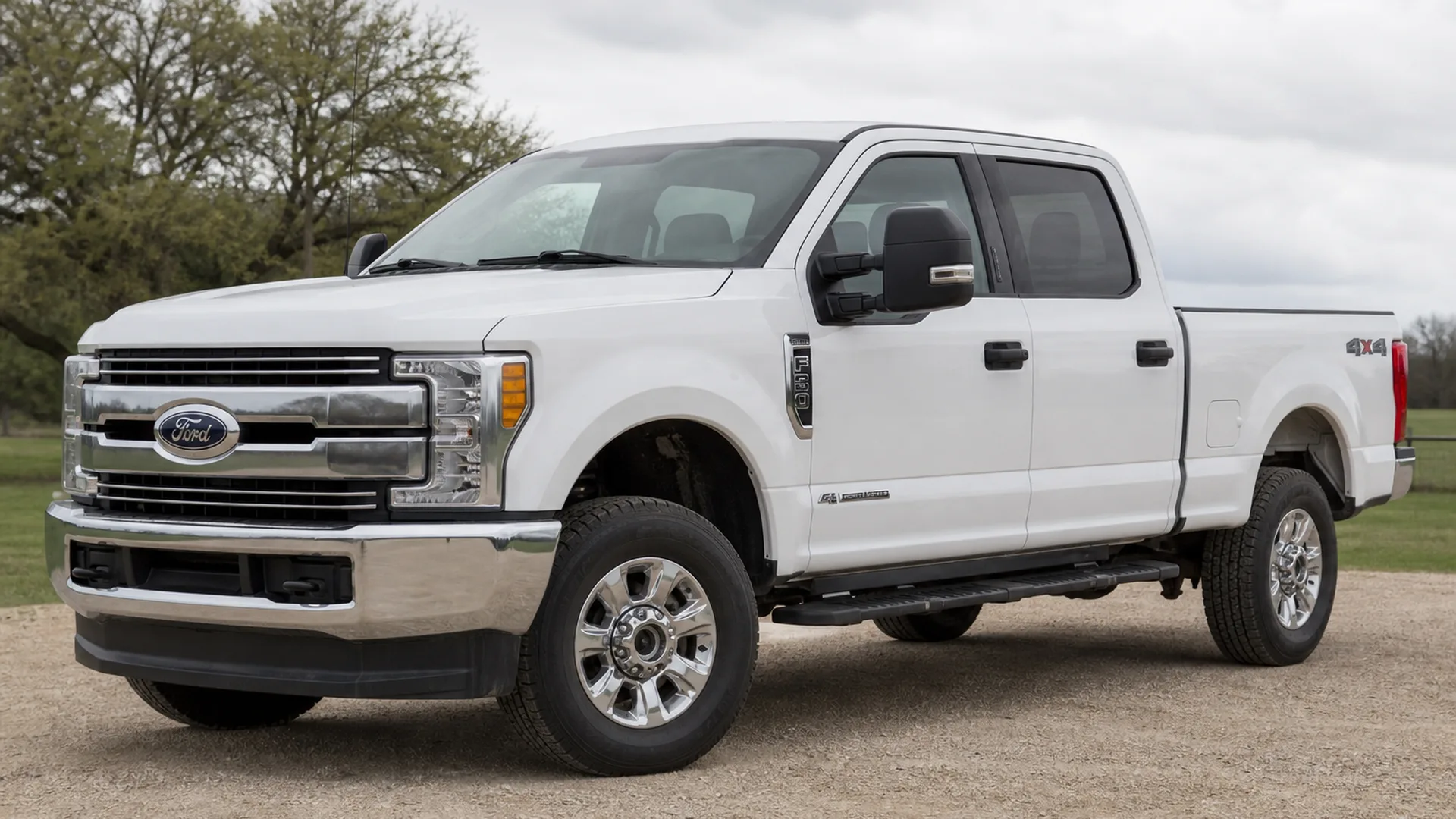 A Ford 7.3 Powerstroke parked outdoors.