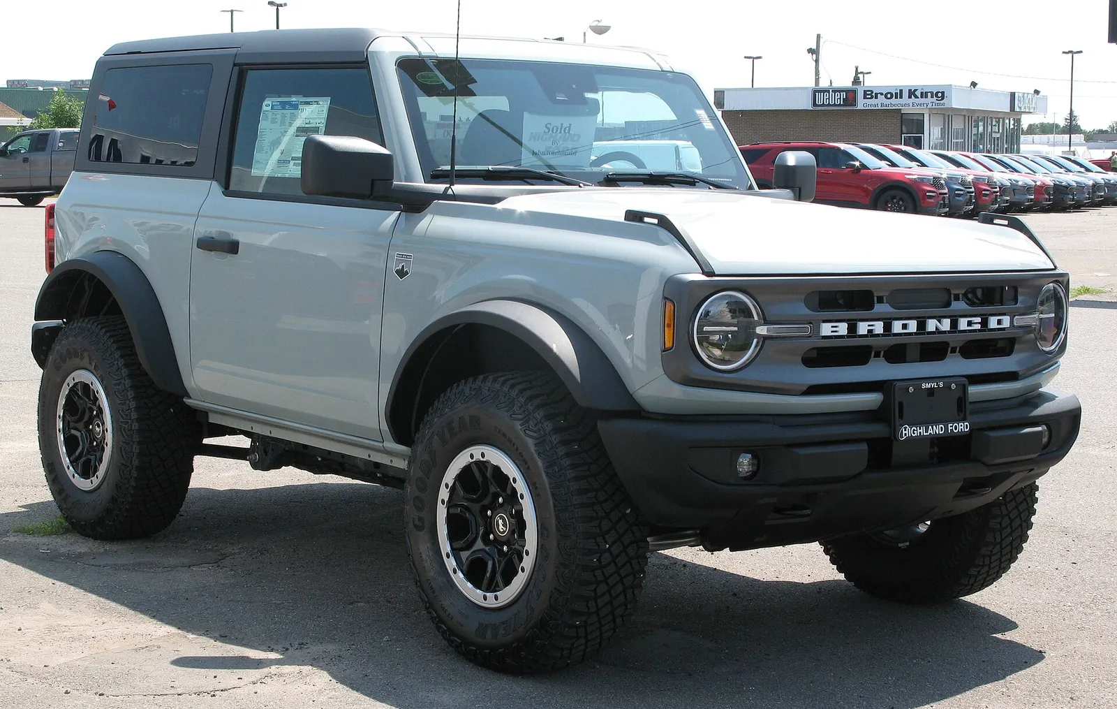 A Ford Bronco SUV parked outdoors.