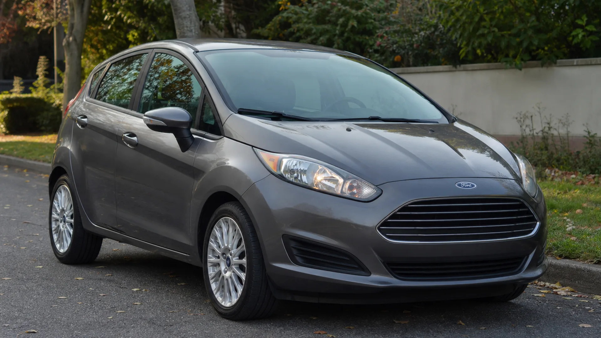 A Ford Fiesta parked outdoors.