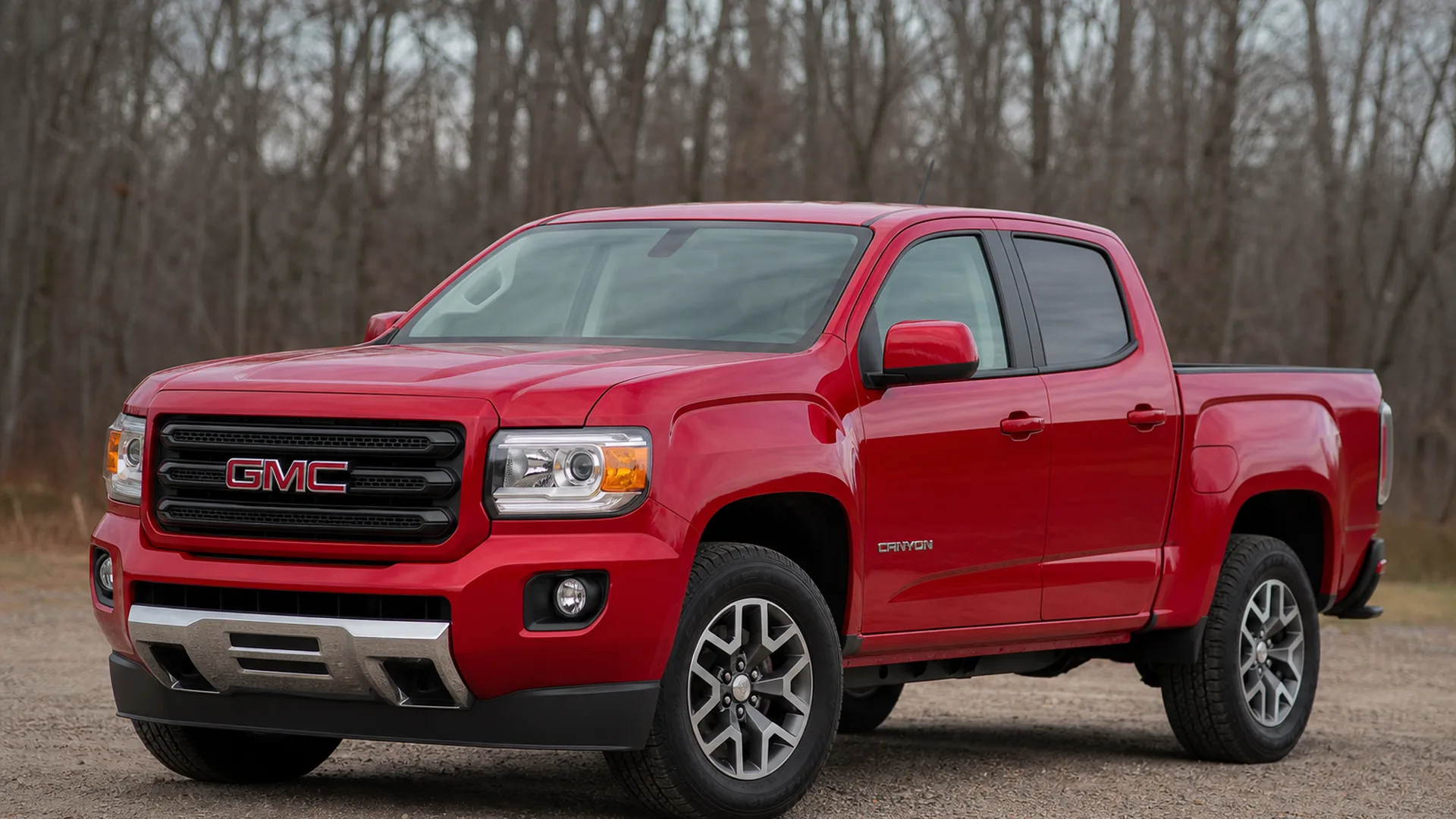 A GMC Canyon parked outdoors.