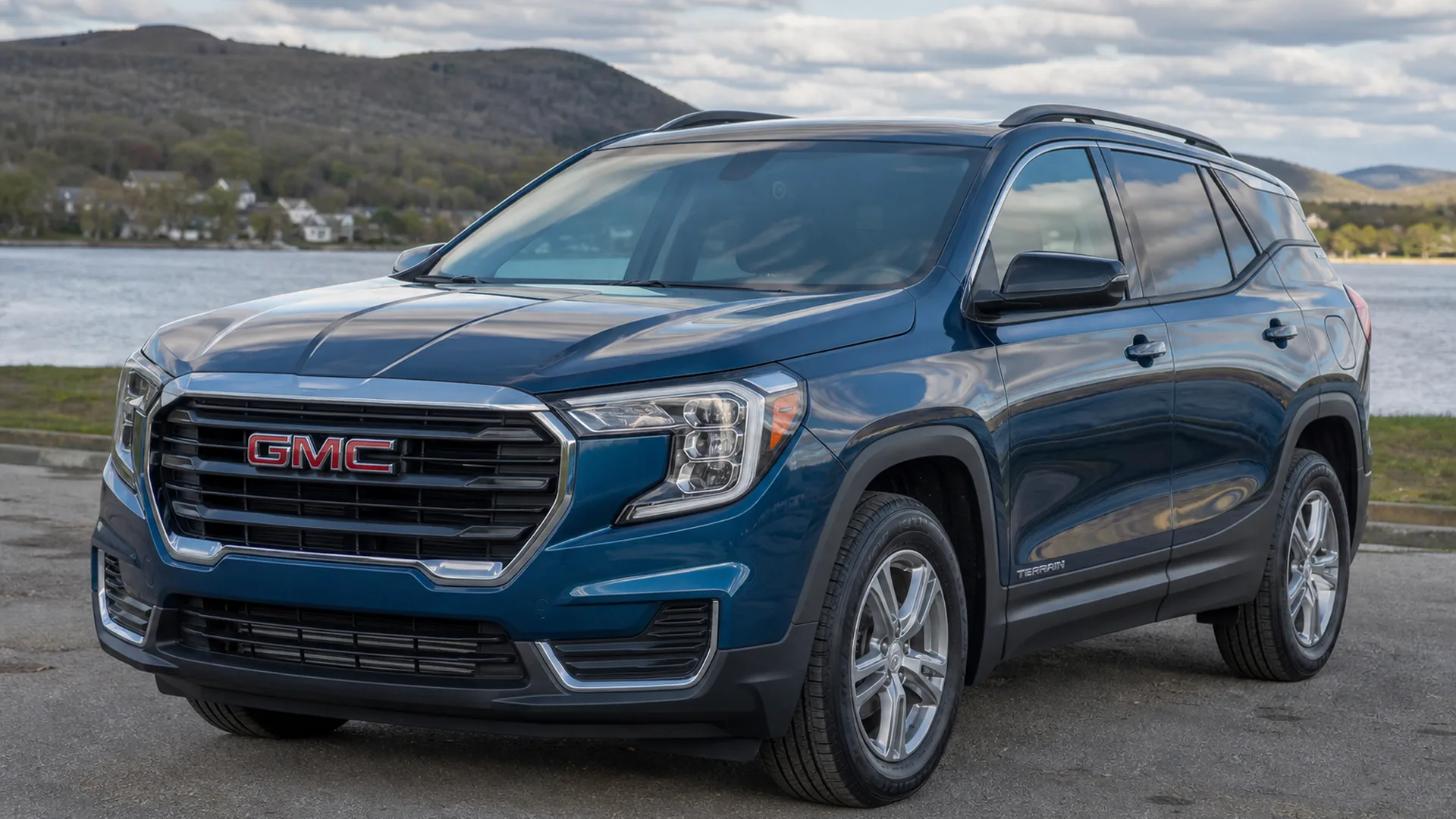 A GMC Terrain parked outdoors.