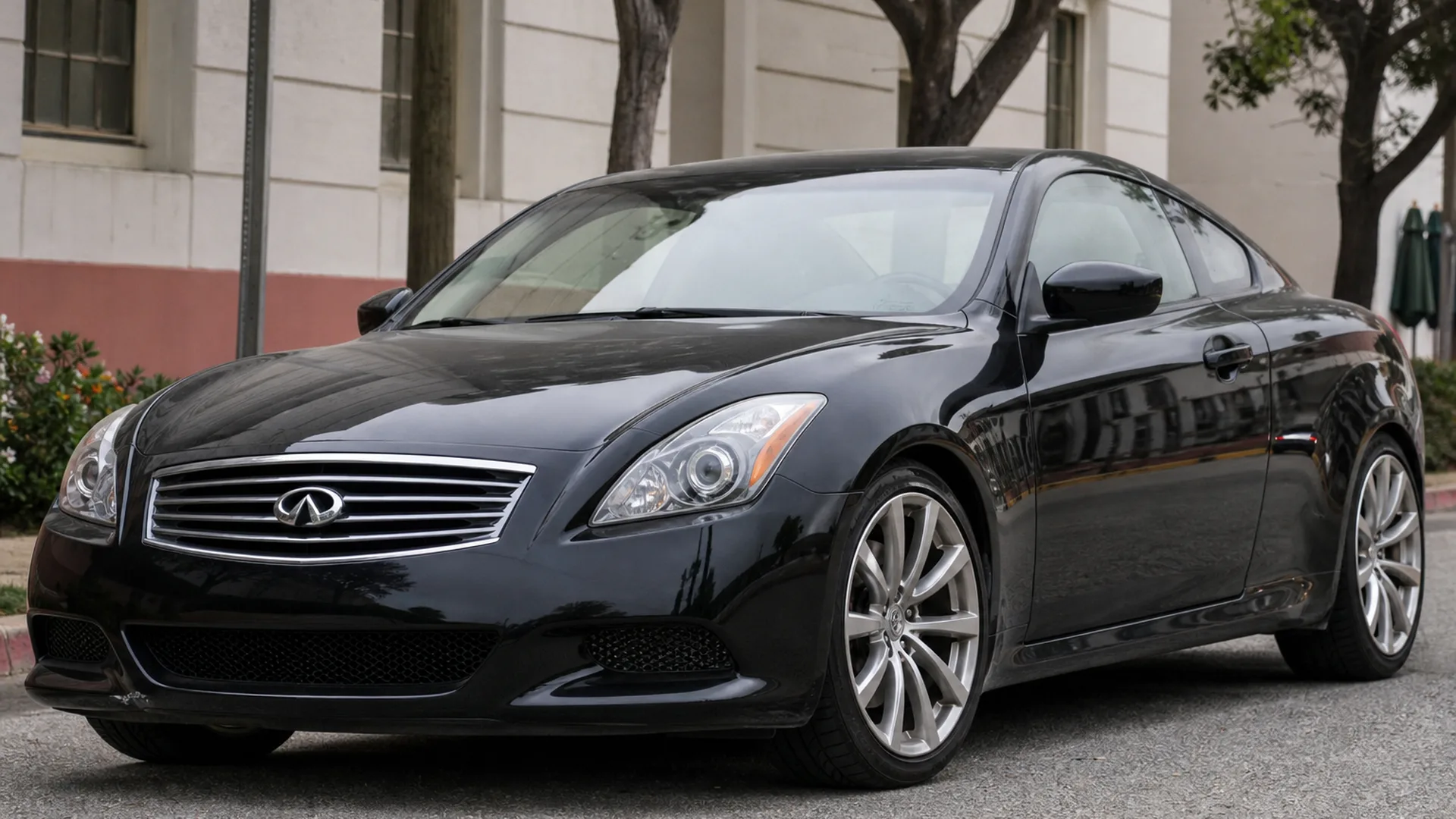 A Infiniti G37 parked outdoors.