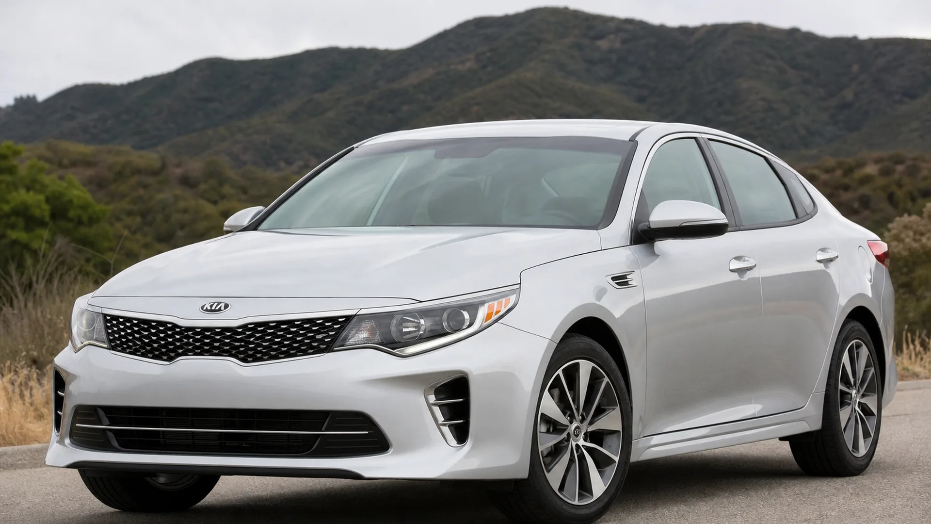 A Kia Optima parked outdoors.
