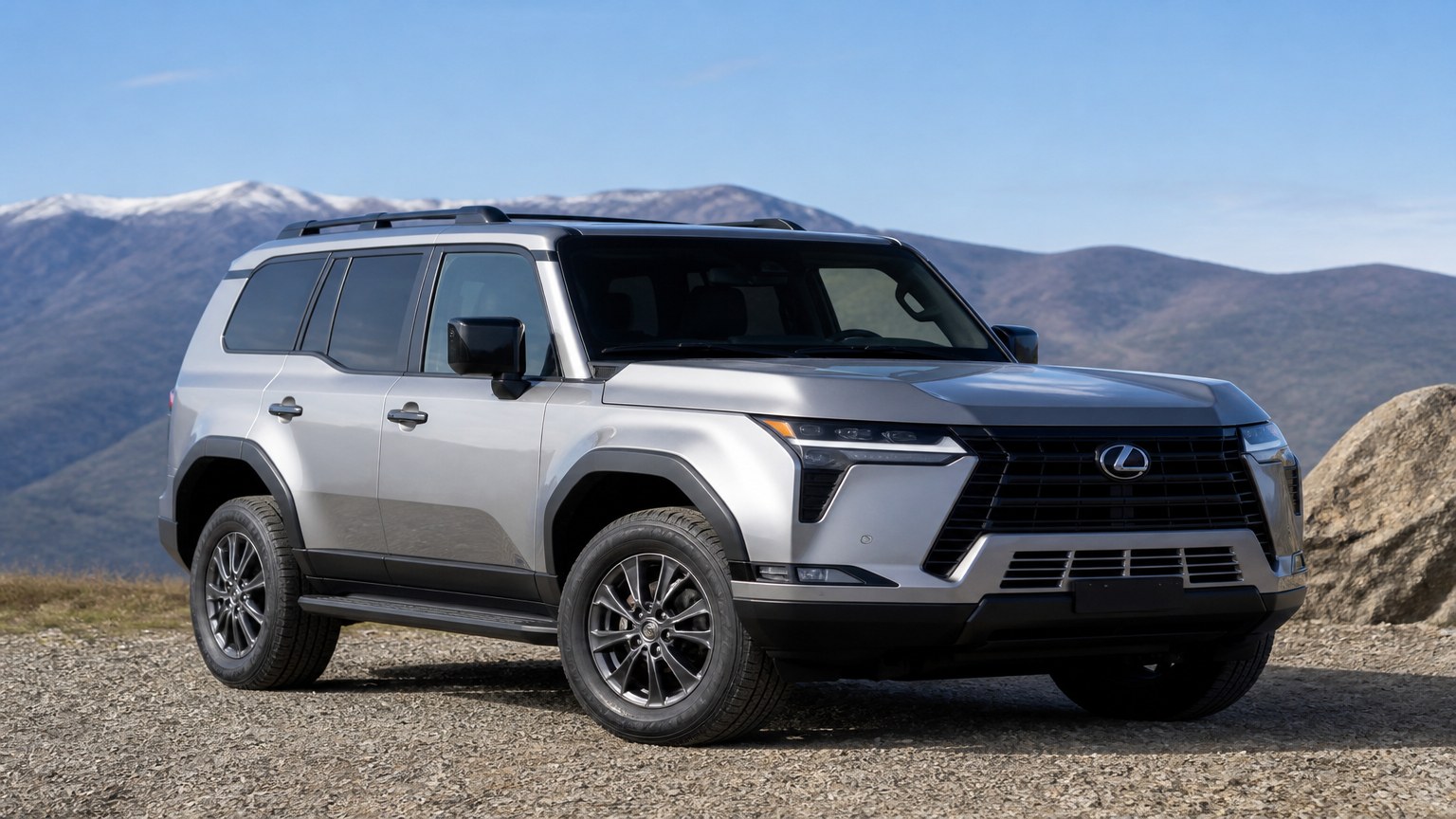 A Lexus GX 550 parked outdoors, three-quarter front view.