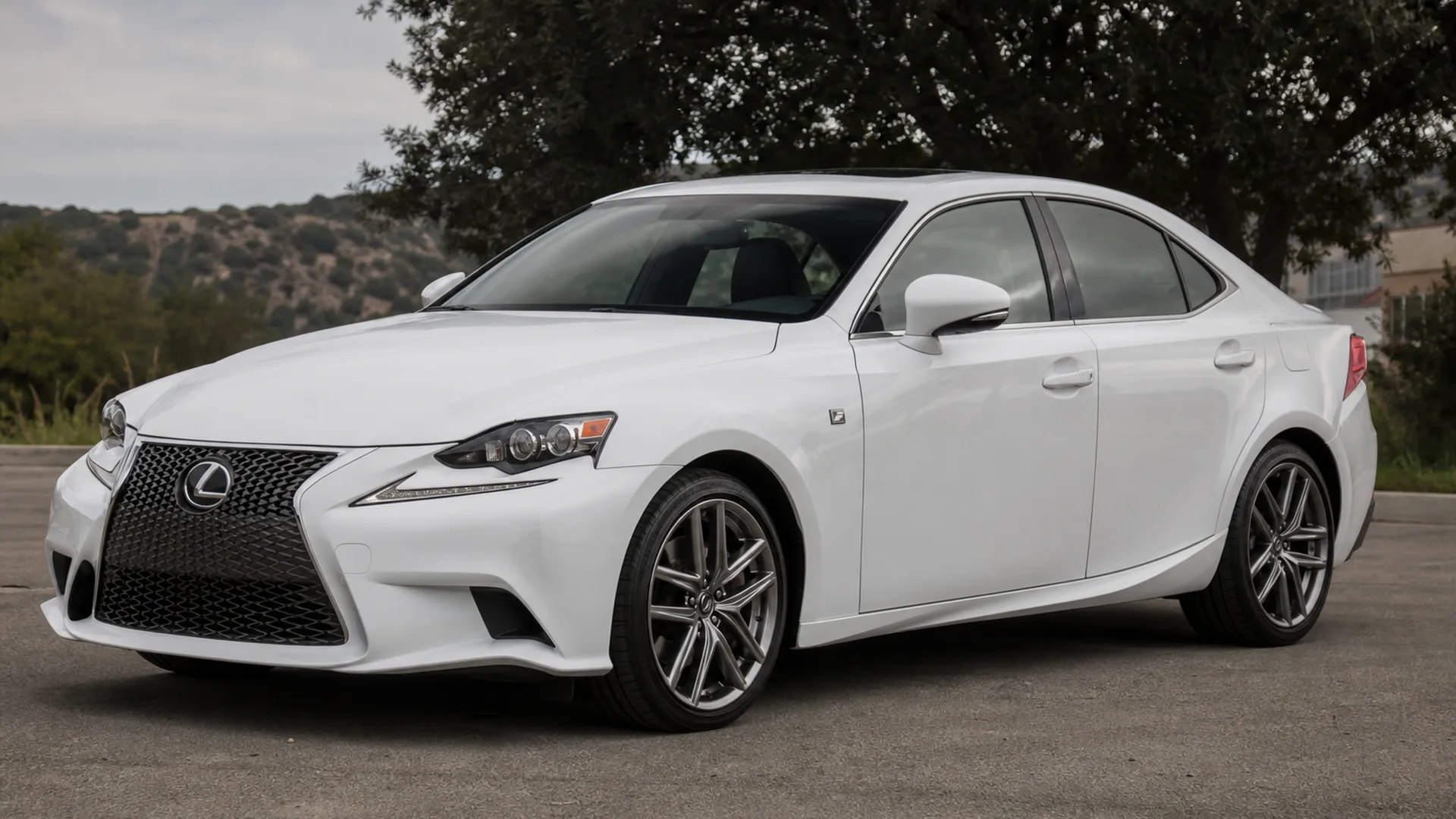 A Lexus IS 350 parked outdoors.