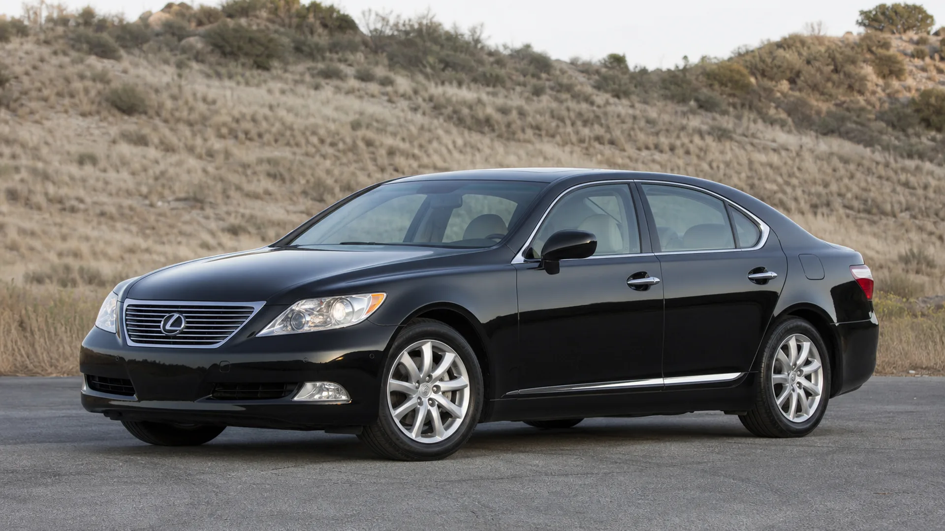 A Lexus LS 460 parked outdoors.
