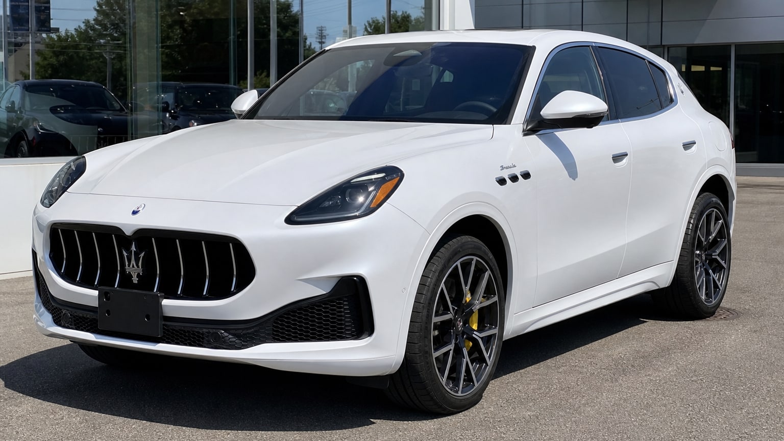 A higher-risk Maserati Grecale model year parked in a dealership lot.