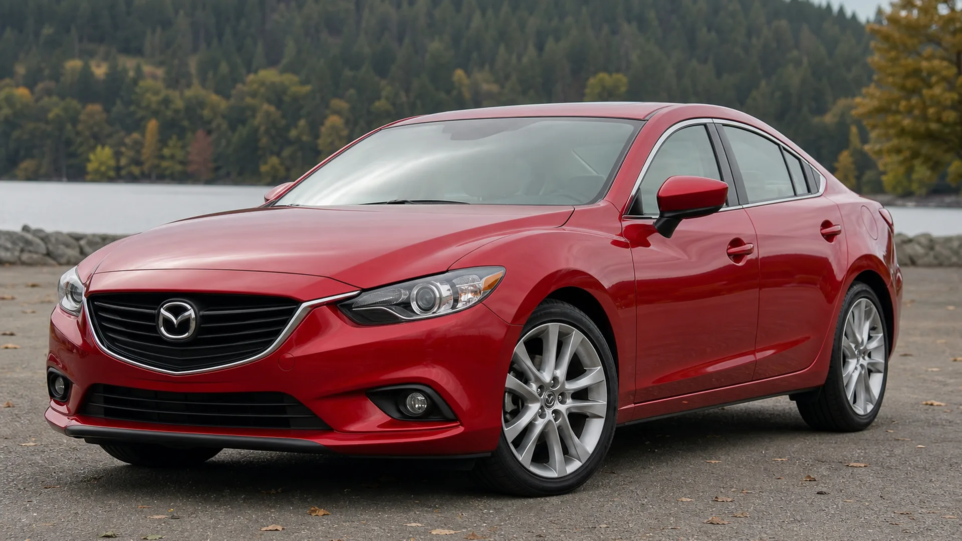 A Mazda 6 parked outdoors.