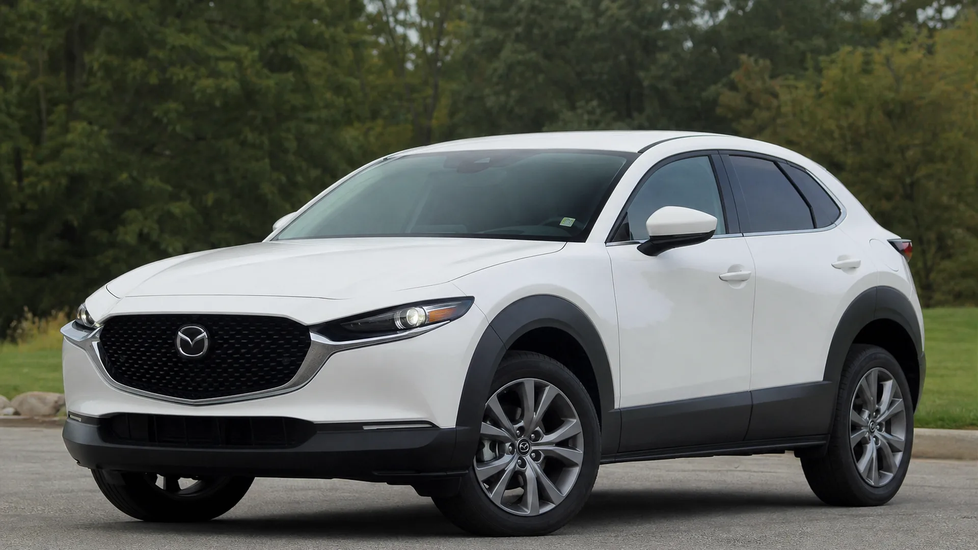 A Mazda CX 30 parked outdoors.