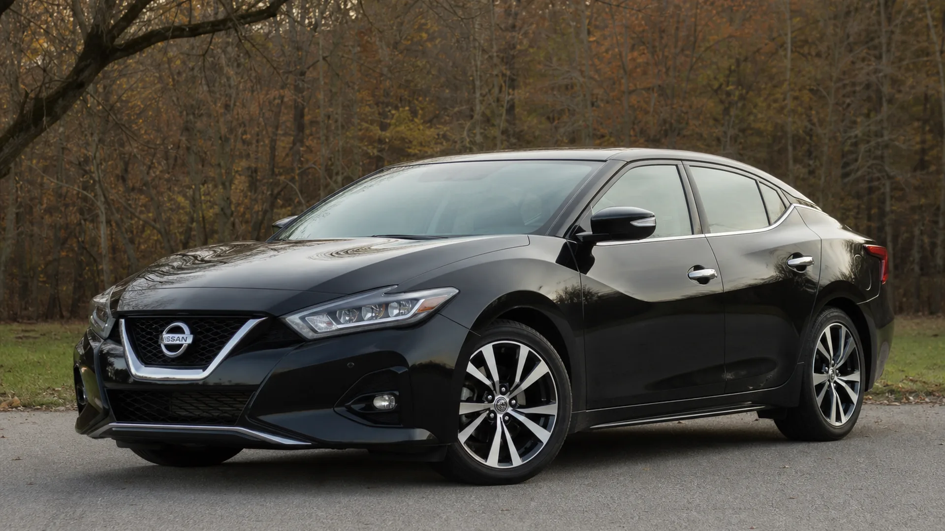 A Nissan Maxima parked outdoors.