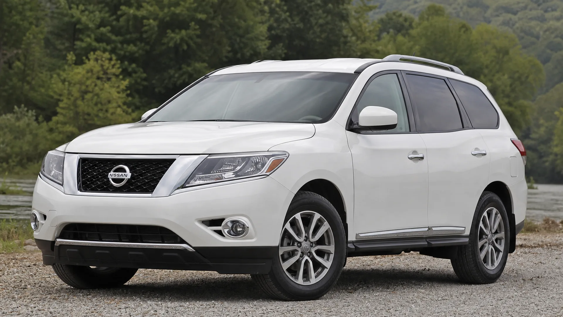 A Nissan Pathfinder parked outdoors.