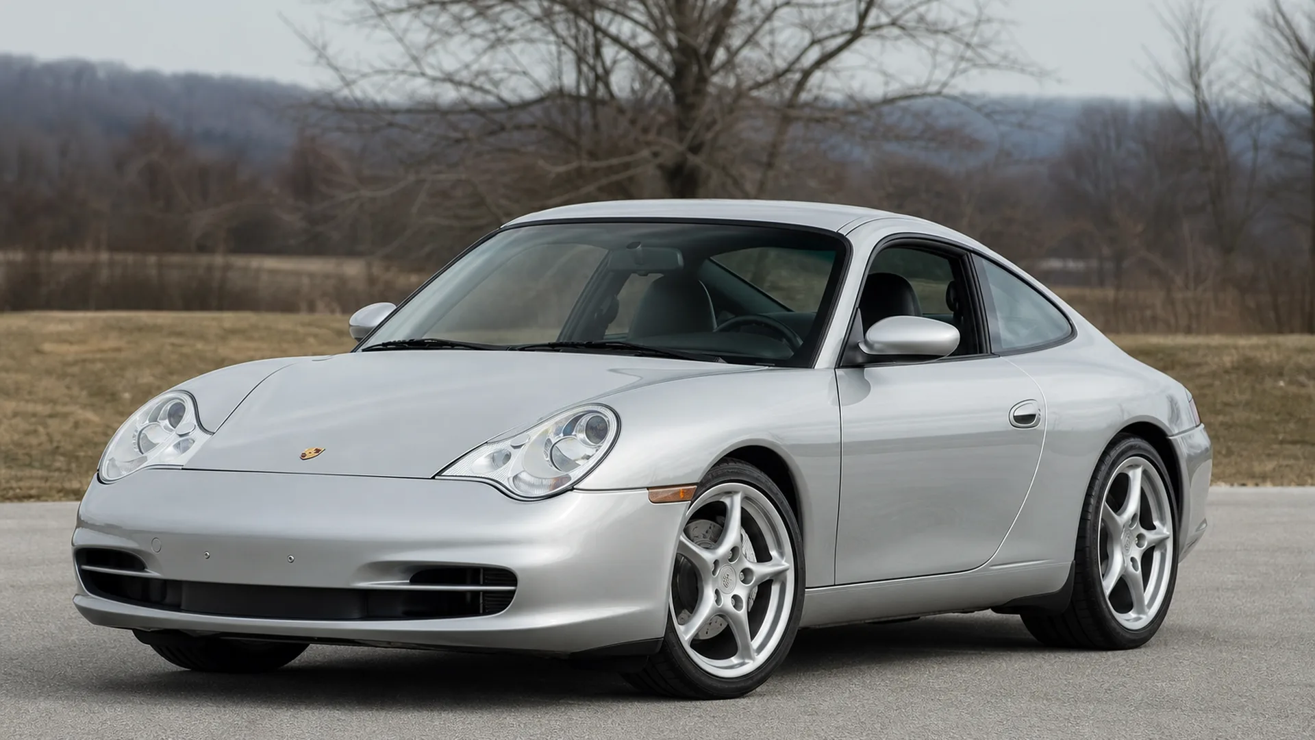 A Porsche 996 parked outdoors.