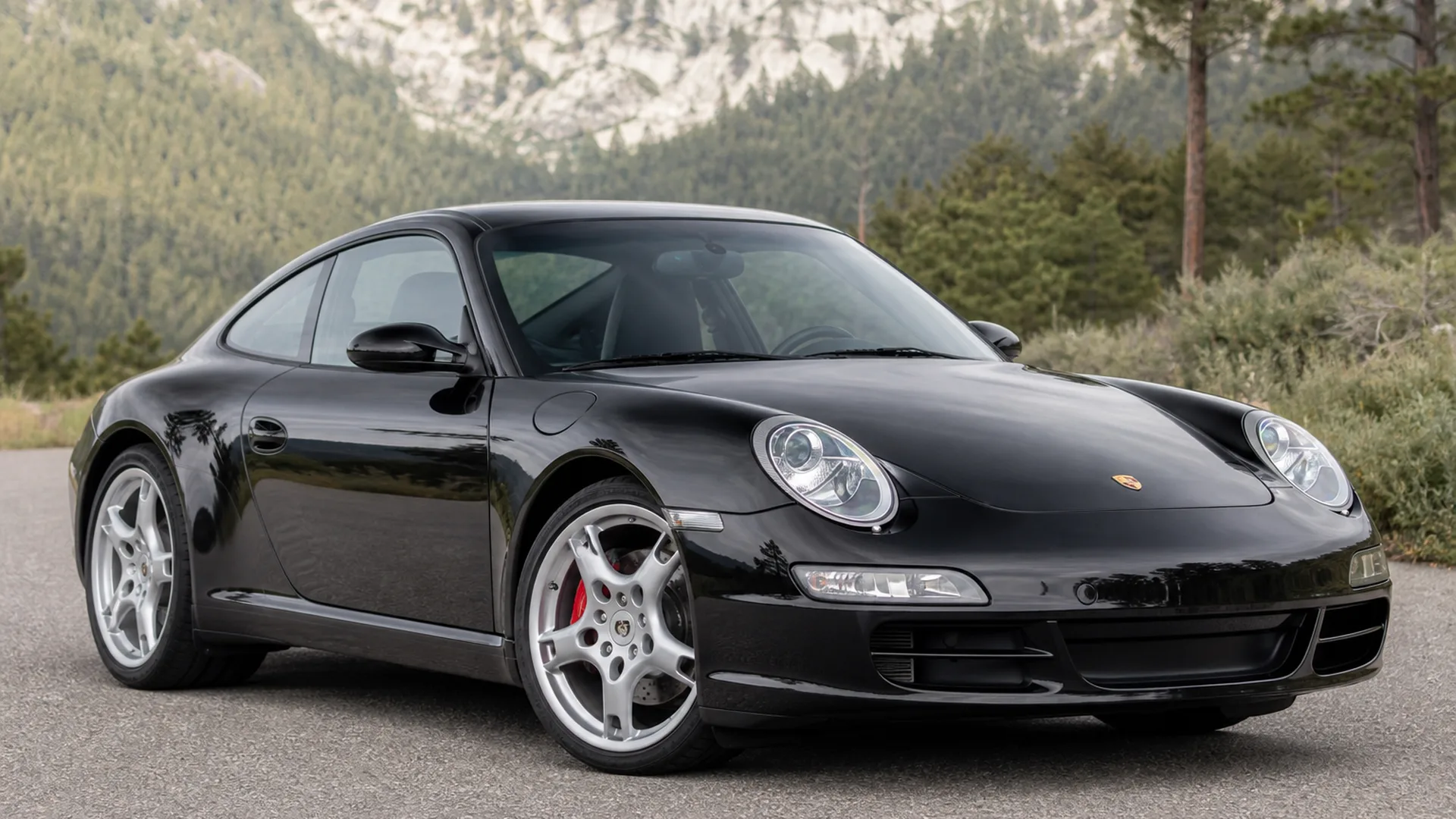 A Porsche 997 parked outdoors.