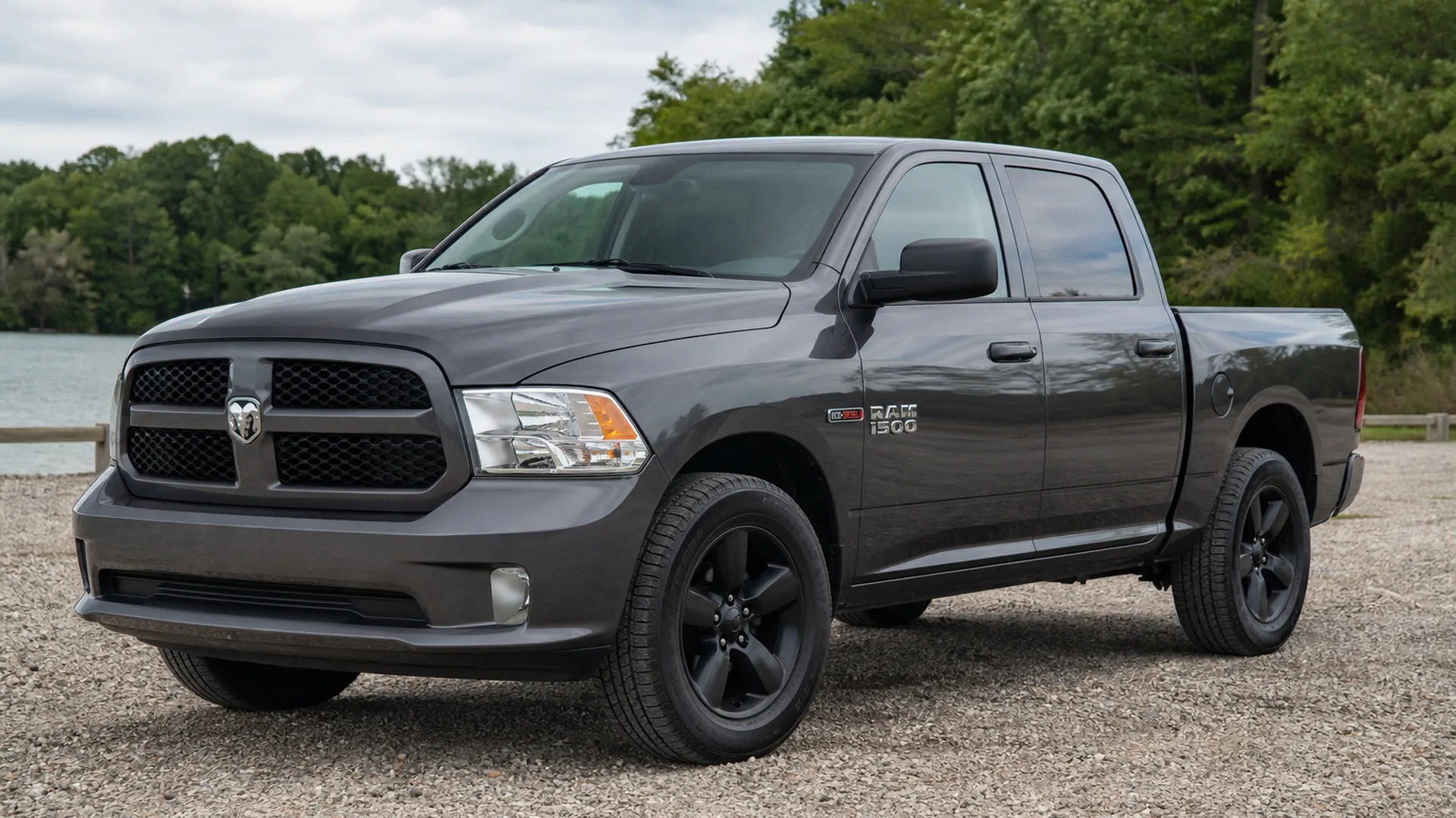 A Ram EcoDiesel parked outdoors.
