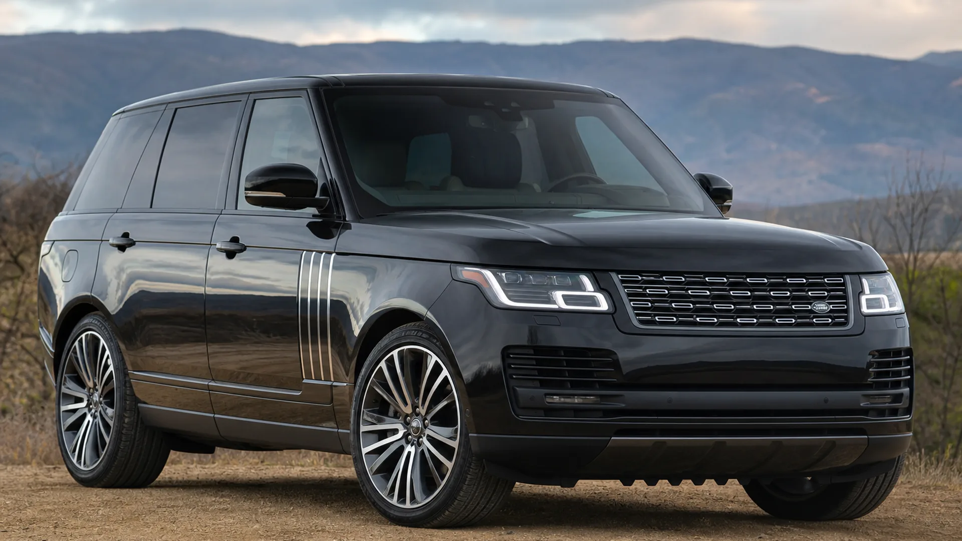A Range Rover parked outdoors.