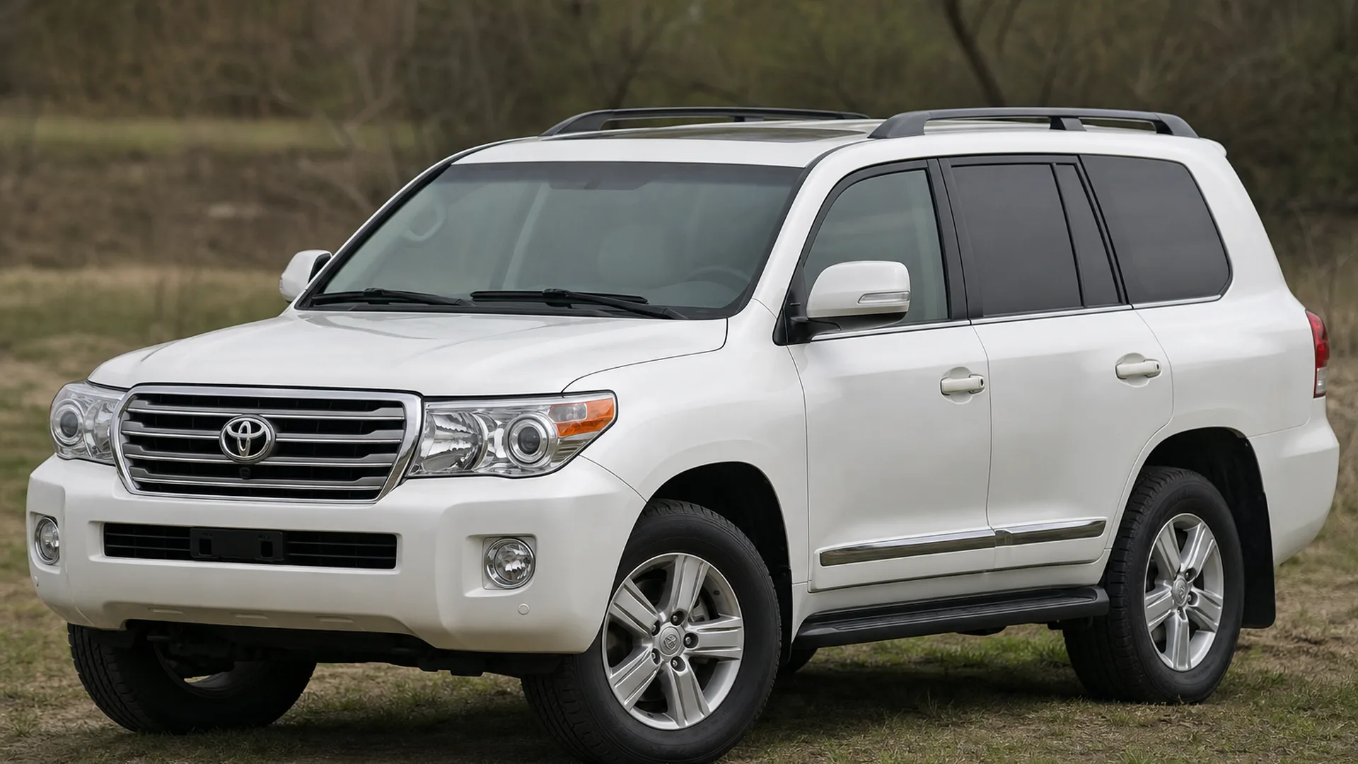 A Toyota Land Cruiser parked outdoors.