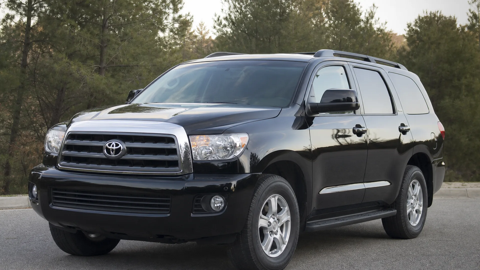 A Toyota Sequoia parked outdoors.