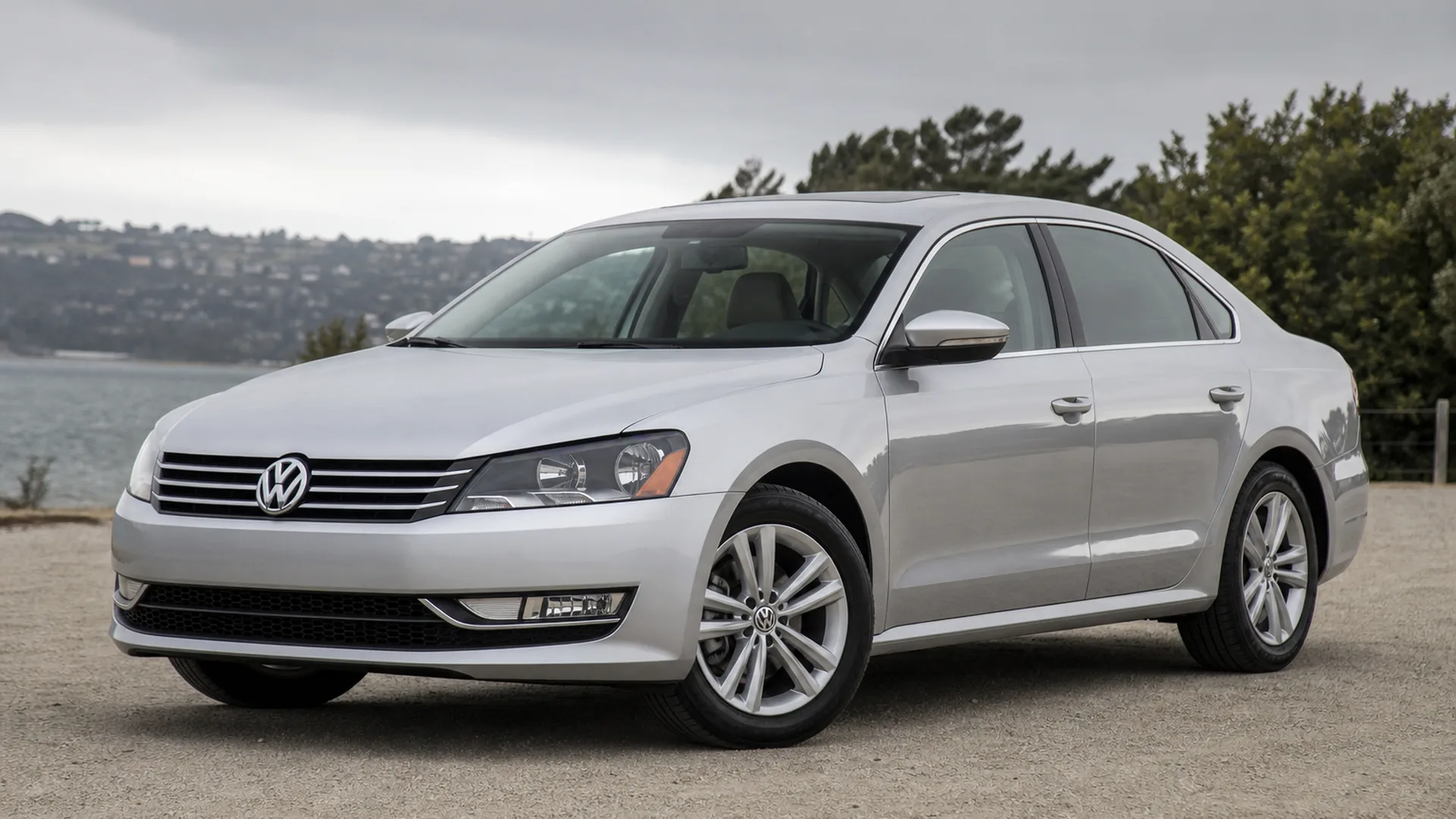 A Volkswagen Passat parked outdoors.